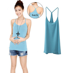 Fashion all-match small vest tianxi 2265 maternity basic spaghetti strap maternity shirt basic chromophous