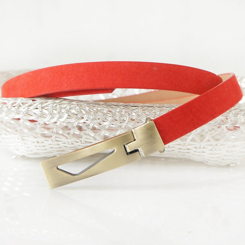 Fashion all-match women's genuine leather decoration thin belt Women strap brief fs1126