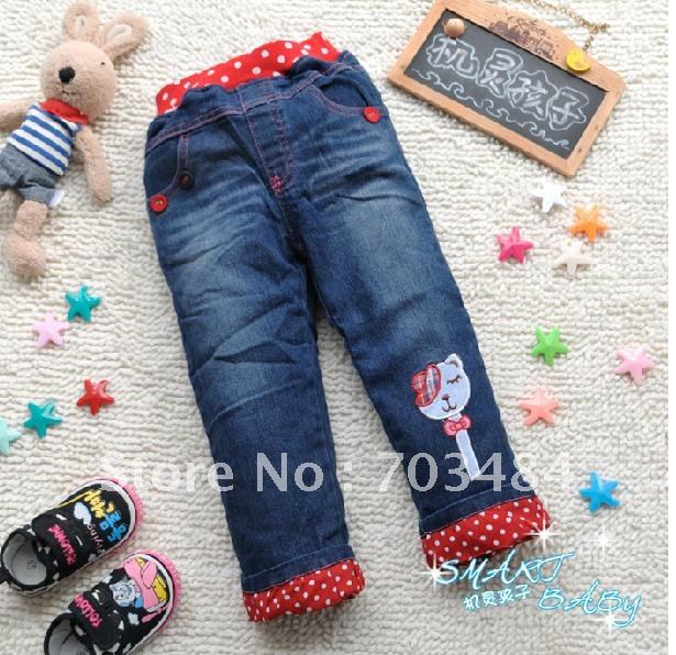Fashion and new style kids Jean pants for children Christmas gifts low price free shipping