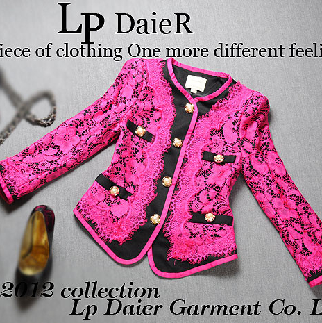 Fashion autumn and winter high quality pinioning chaplet long-sleeve outerwear 3221