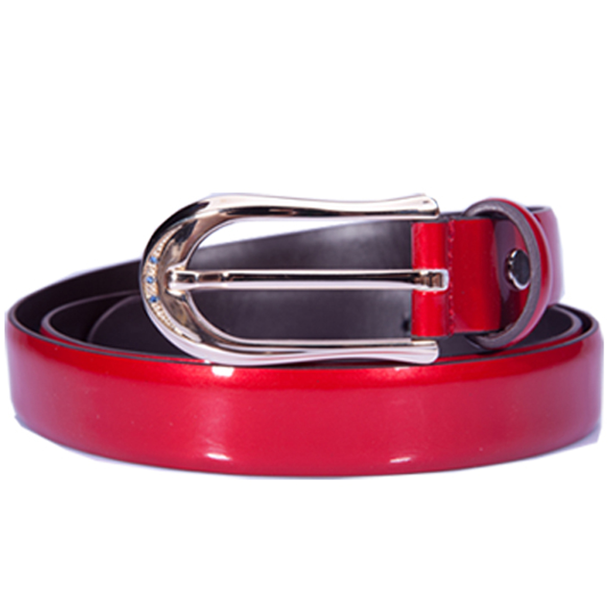 Fashion Belle women's genuine leather belt red classic cowhide leather belt for ladies