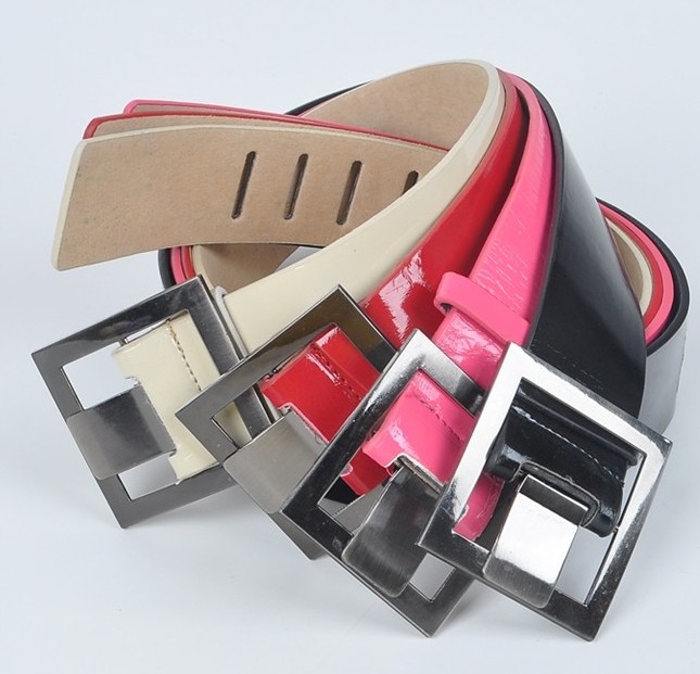 Fashion belt women's genuine leather wide belt one-piece dress belt pigskin belt