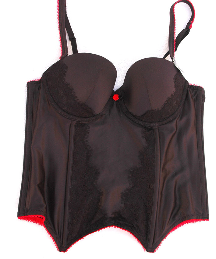 Fashion black bra shaper corset lace ml75b80dd