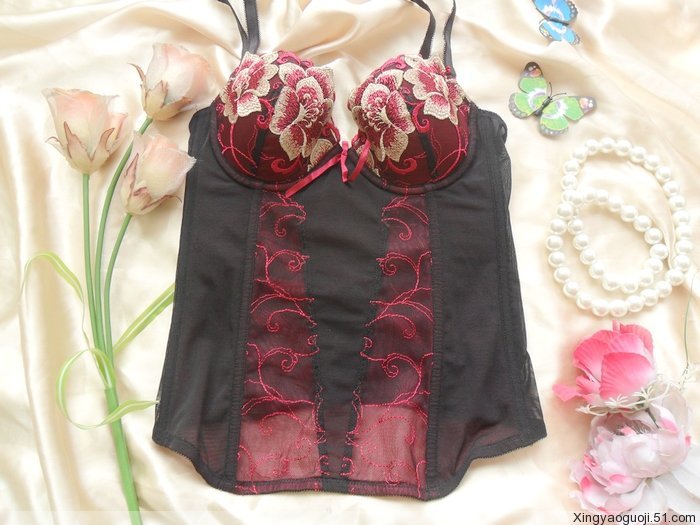 Fashion black embroidered abdomen drawing tight shapewear body shaping beauty care clothing 70d75de80de