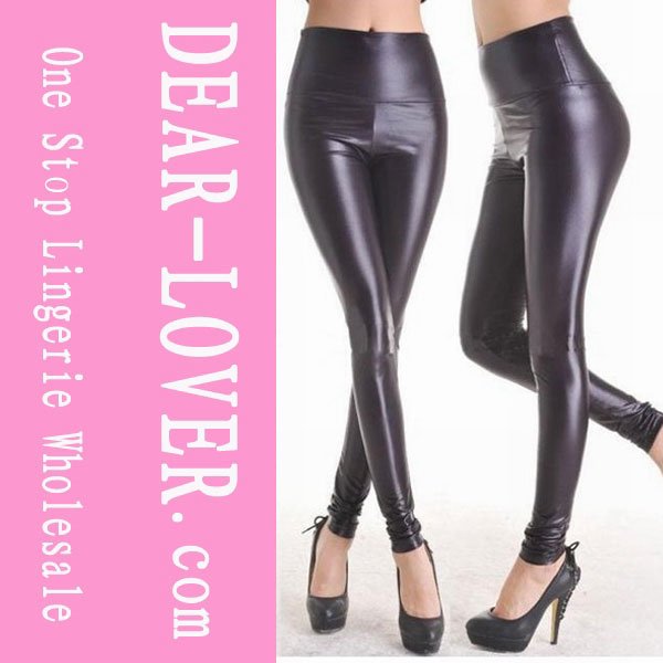Fashion Black Faux Leather Leggings LC7748-2 Cheaper price  Free Shipping Cost