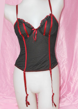 Fashion black red sexy shaper corset ultra-thin smxl