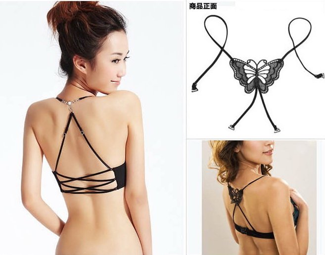 Fashion bowknot cross Bra strap shoulder strap drop shipping