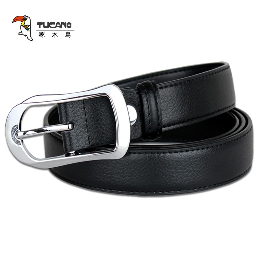 Fashion brand women's strap genuine leather belt rhinestone pin buckle belt,free shipping