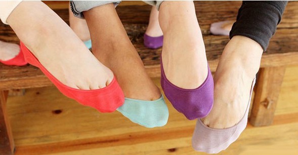 Fashion Candy-colored lace flat boat socks lace invisible socks Asakuchi socks #4838