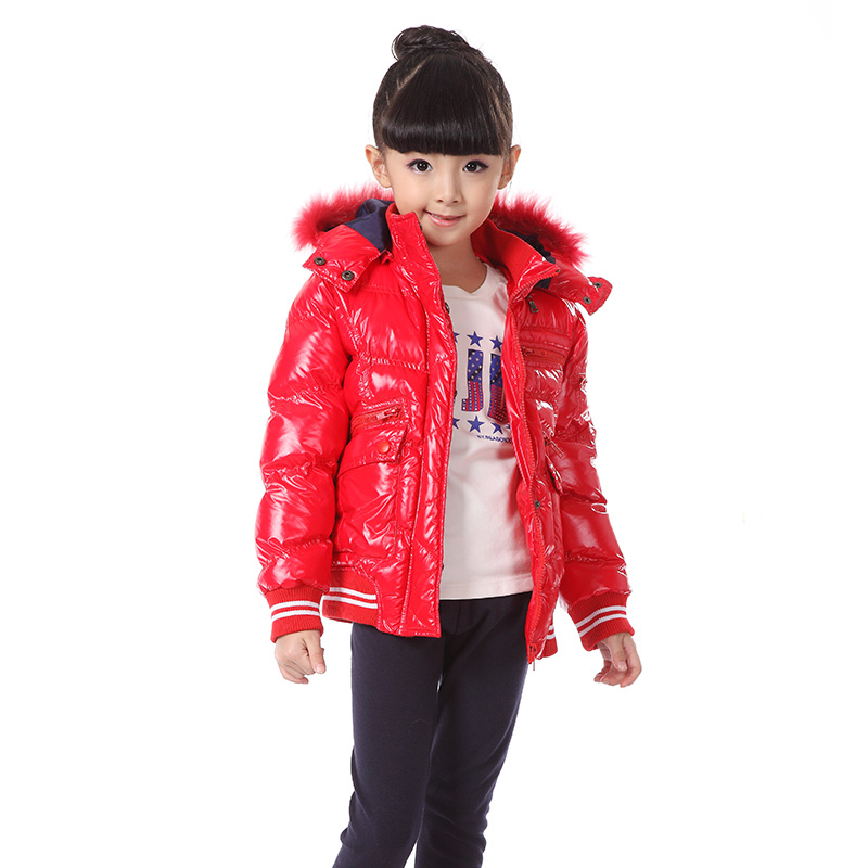 Fashion casual children's clothing winter new arrival girls clothing trench thermal down cotton-padded coat