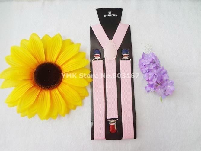 Fashion Clip-on Lady Suspender Nice Pink Color,Elastic Pants Braces 2.5CM Width 10PCS/LOT mix colors,Free Shipping