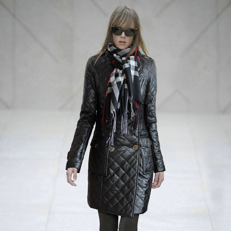 fashion clothes 2012 autumn fashion double breasted long design wadded jacket outerwear slim plus size cotton overcoat
