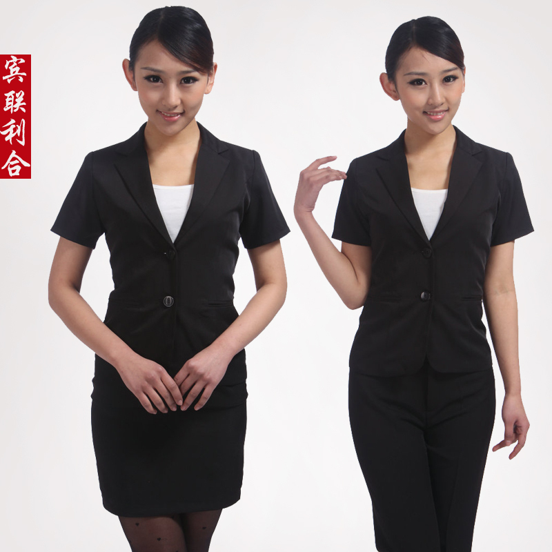 Fashion clothes women's work wear blazer set formal work wear ol skirt uniform summer x281