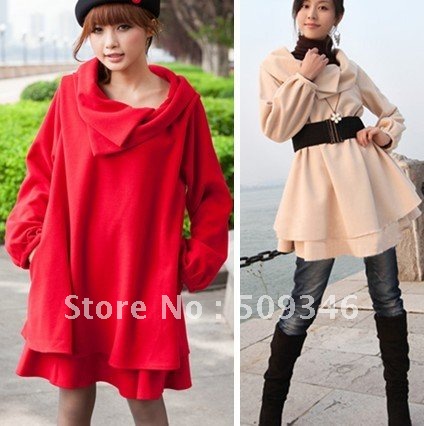 Fashion Coats For Women Ladies Autumn Winter Wool Blends Overcoat Parka Trench Outwear Poncho Long Sleeve Red Black Beige Purple