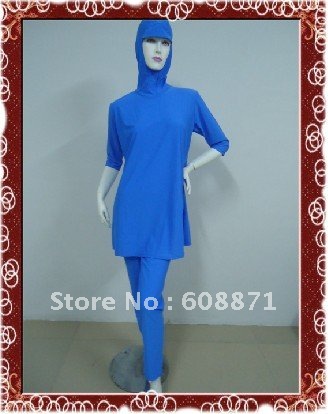 fashion color short-sleeve muslim swimwear LO045,wholesale muslim swimwear,woman swimwear