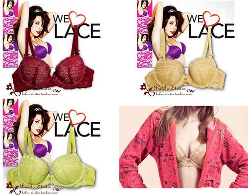 Fashion Colorful Checkered Printing Plus size Bra