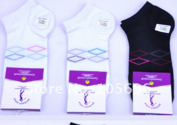 fashion comfortable bamboo fiber Ladie's socks soft breathable germproof 8550 3sets/lot