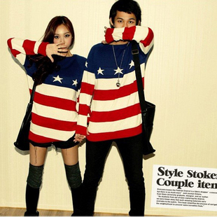 fashion Couple loose sweater plus size men sweater  and christmas sweater women