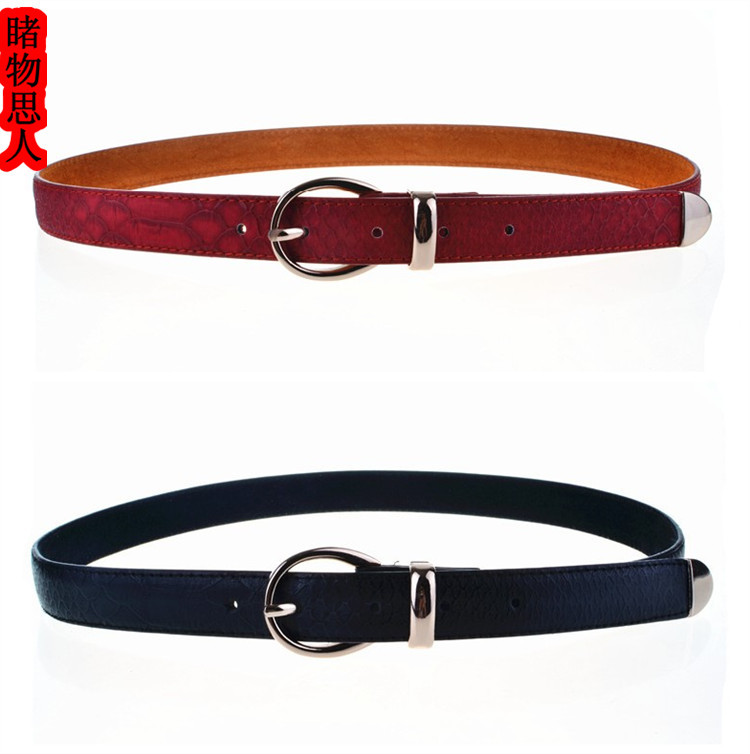 Fashion crocodile pattern genuine leather women's strap decoration belt female ladies all-match strap