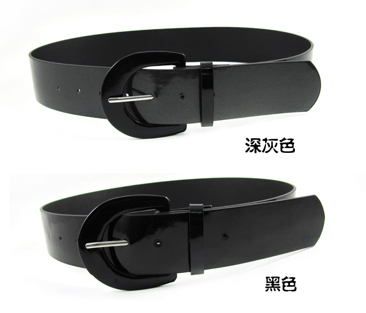 Fashion d women's wide belt classic women's belt japanned leather belt women's clothes all-match