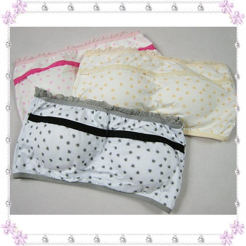 Fashion dot exquisite lace decoration all-match basic tube top tube top