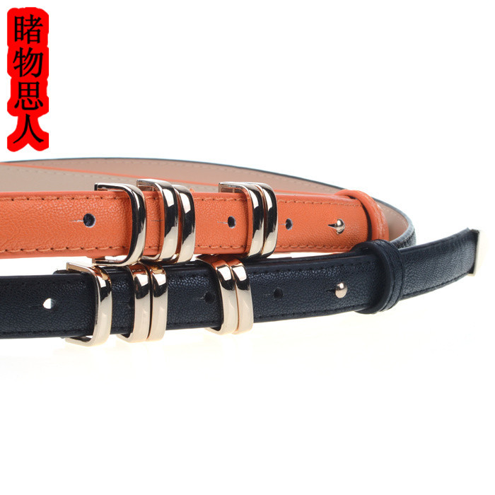 Fashion elegant female ol 2012 new arrival women's dual-use belt tieclasps genuine leather