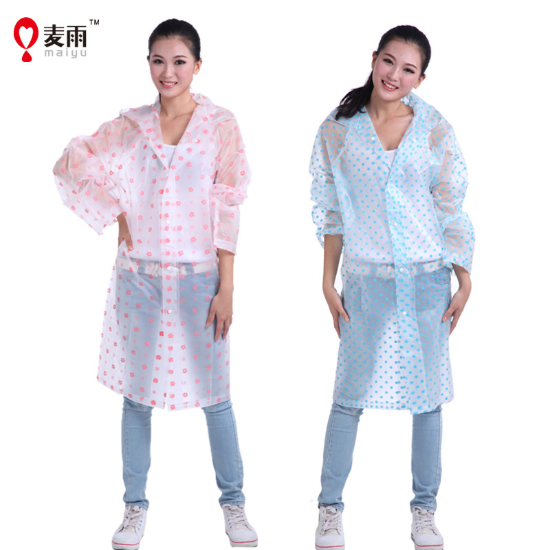 Fashion EVA  Transluent Raincoat