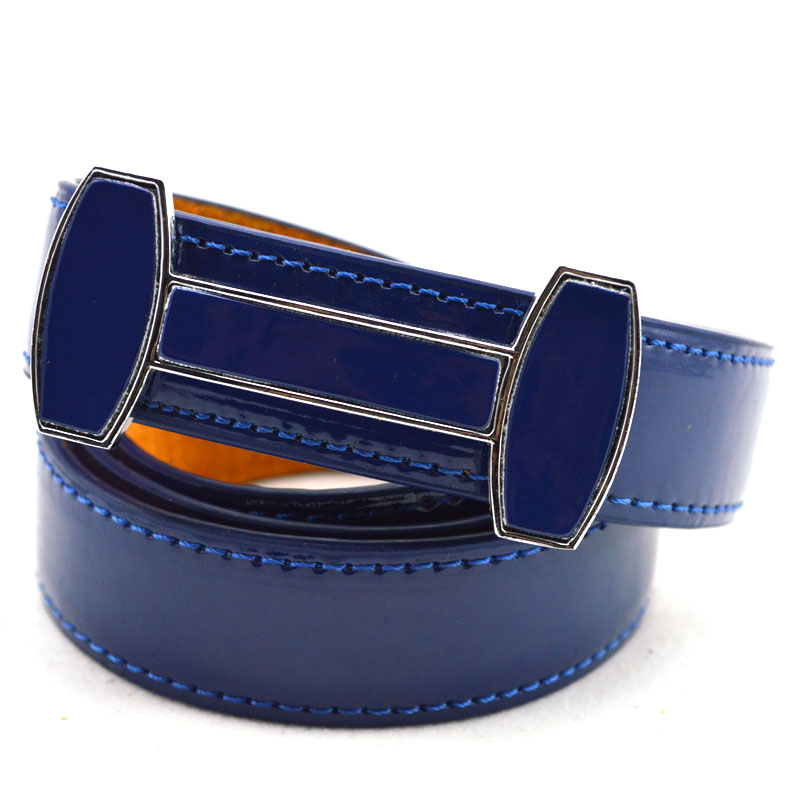 Fashion fashion women's belt popular casual all-match strap japanned leather genuine leather fashion cowhide belt Women