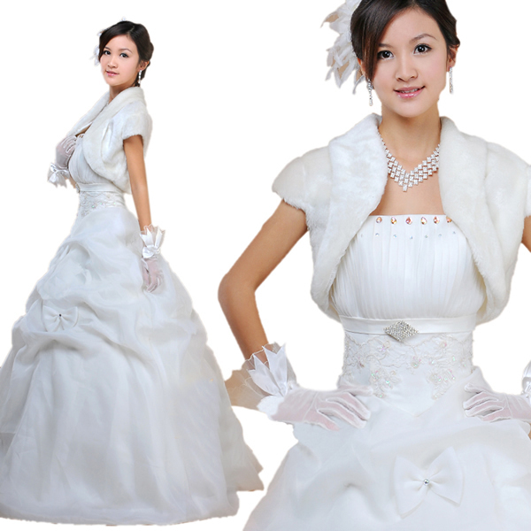 Fashion faux fur cape formal wedding dress wraps cheongsam capes