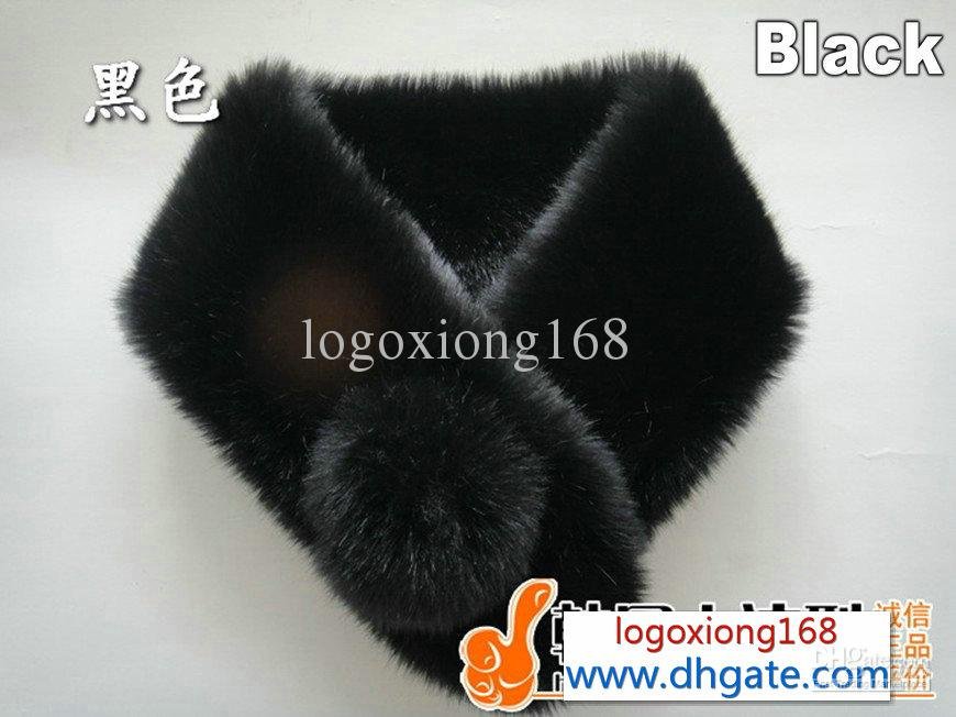 Fashion faux rabbit fur scarf scarves , Autumn and winter rabbit scarves AAA12
