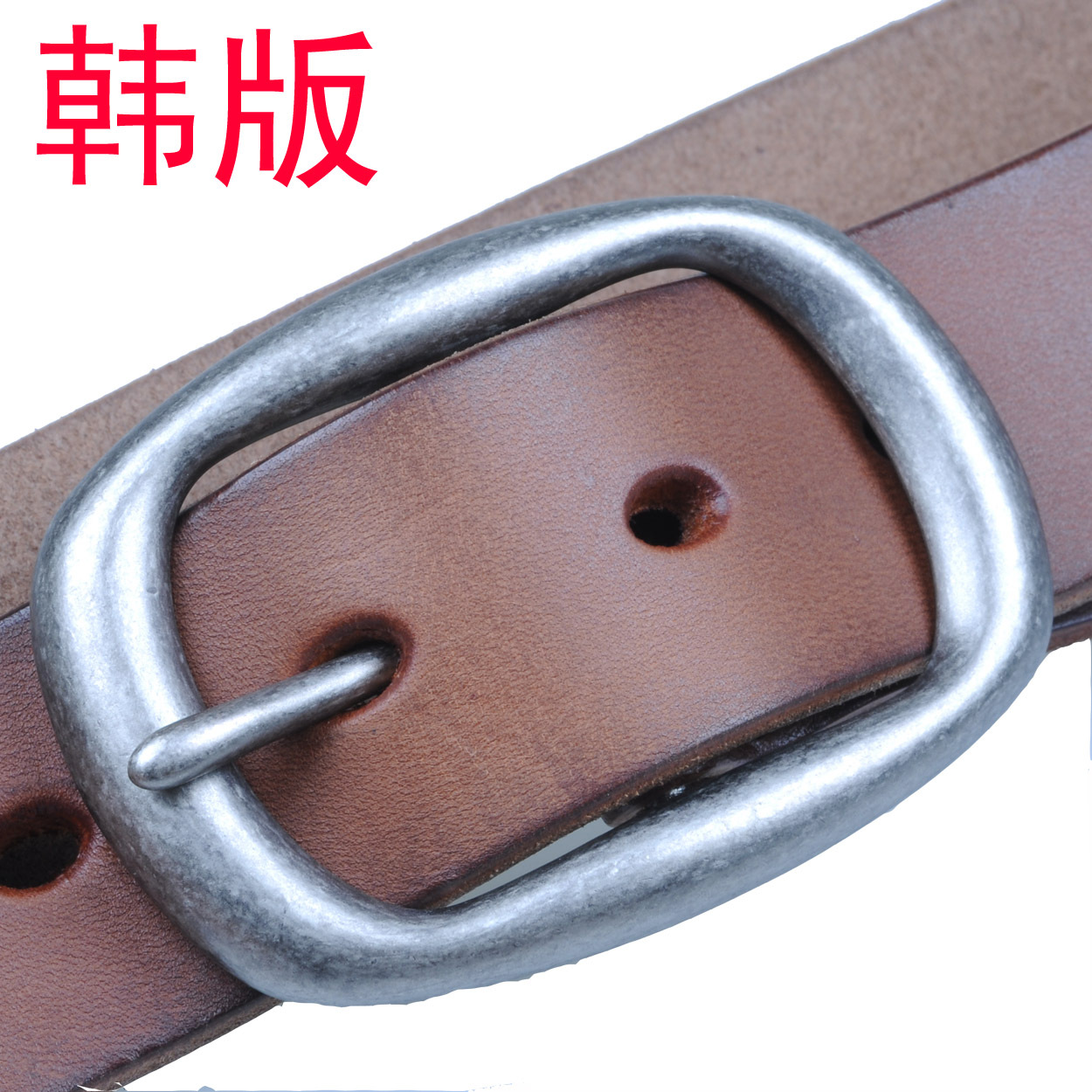 Fashion genuine leather brief glossy women's belt men's strap genuine leather strap