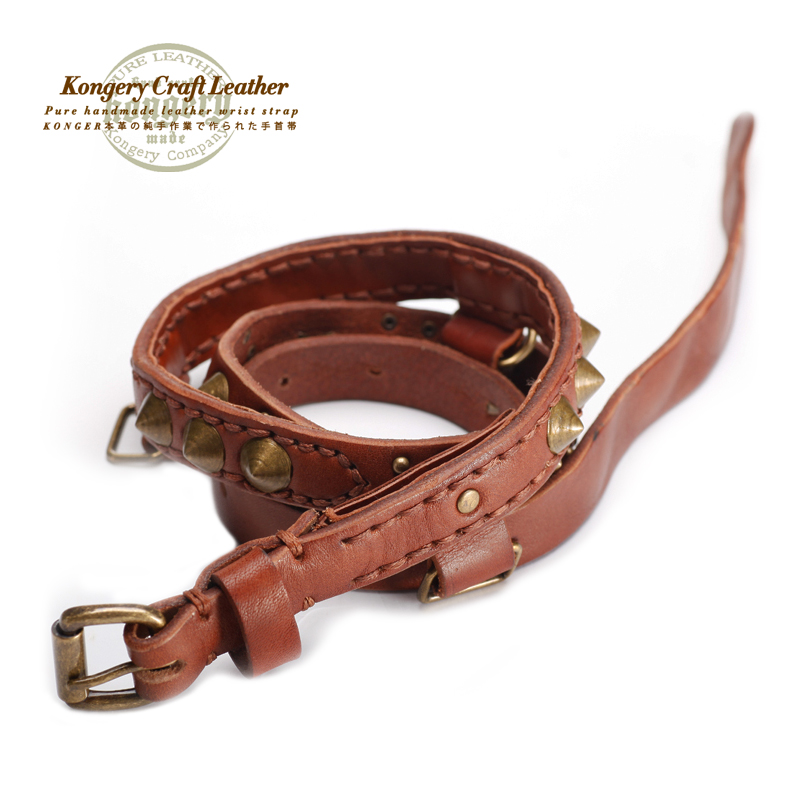 Fashion genuine leather cowhide woven thread rivet strap trend street all-match waist decoration women's belt