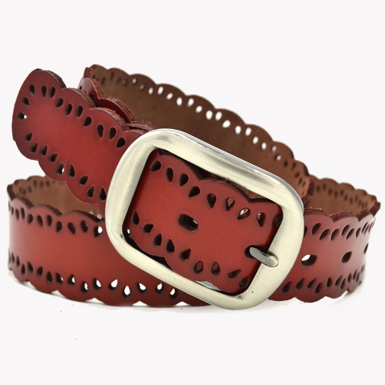 Fashion genuine leather male women's strap casual all-match cowhide belt women's belt np