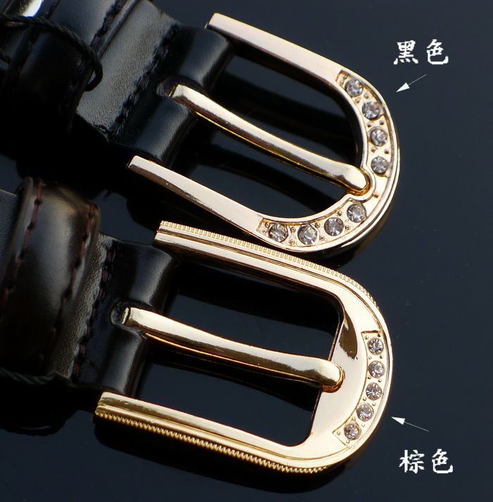 Fashion genuine leather strap women's belt thin section strap all-match female strap japanned leather small strap