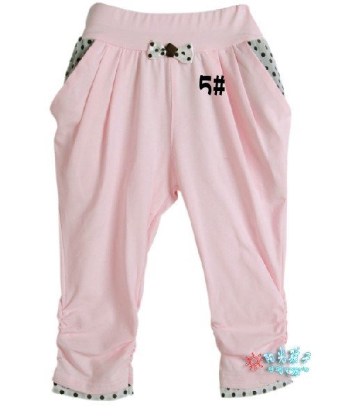 * Fashion girls summer-fifth fight underpants harem pants Children's Baby summer pants aaa42