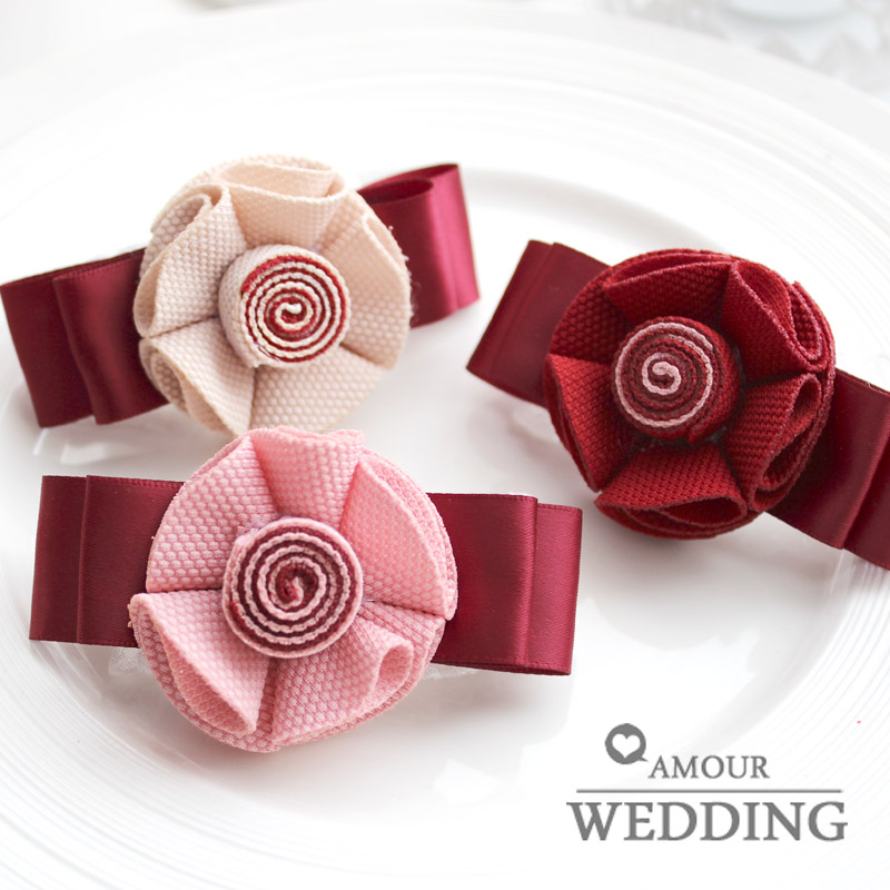 Fashion handmade brooch bride and bridesmaids wrist length flower wedding hand flower wedding supplies fzh18