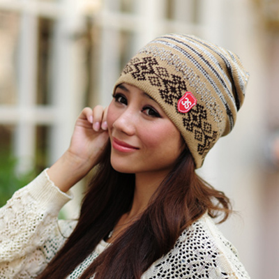 Fashion hat female knitted hat autumn and winter knitted hat millinery winter pocket hat
