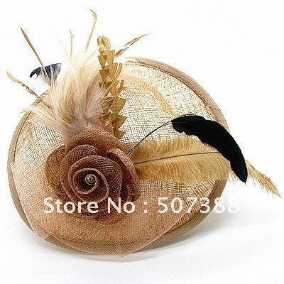 Fashion hats nature feather hat jewelry, 21*18cm 31g/pcs, 1pcs/lot,wholesale jewelry mixed colors and free shipping HA626