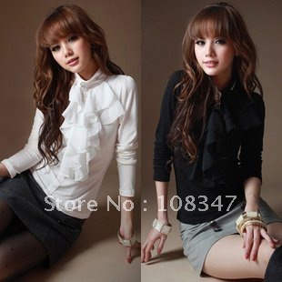 Fashion high neck blouse