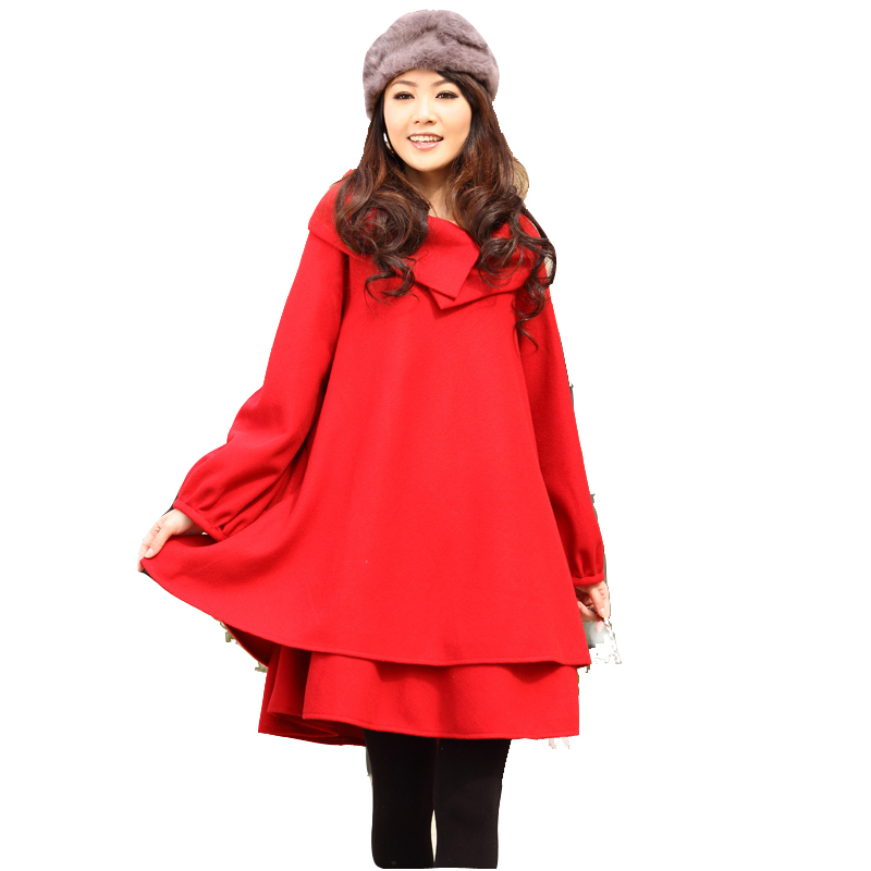 Fashion high quality maternity clothing autumn and winter maternity autumn and winter woolen outerwear overcoat trench