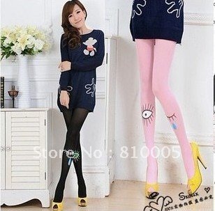 Fashion high quality stocking new pattern with eyes 120D