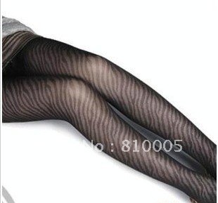 Fashion high quality stocking zebra pattern hot selling 2012