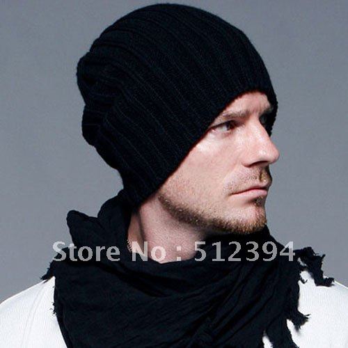 Fashion Hip-Hop Knitted Beanie Acrylic Ski Hat / Skull Cap 10pcs,Free shipping,wholesale men's winter hat,I031