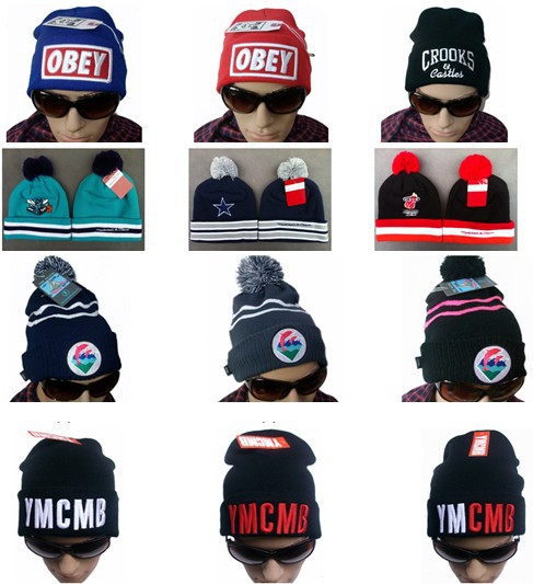 Fashion Hiphop Beanies sport team hats and caps wool winter knitted Baseball Basketball Skully cap and hat for man and women