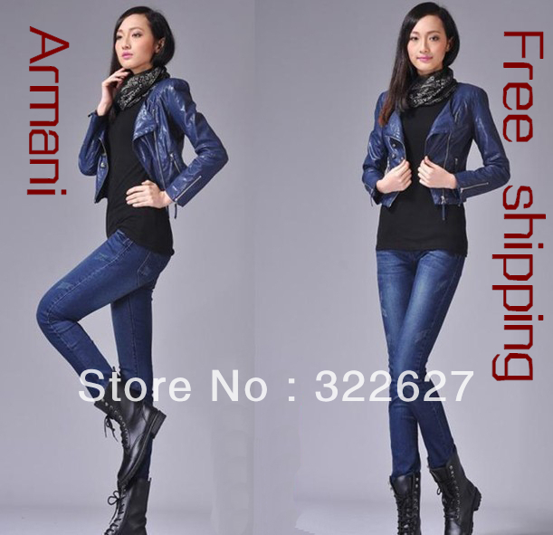 fashion jeans woman straight trousers big size slim pants free shipping 2013 new style women's jeans