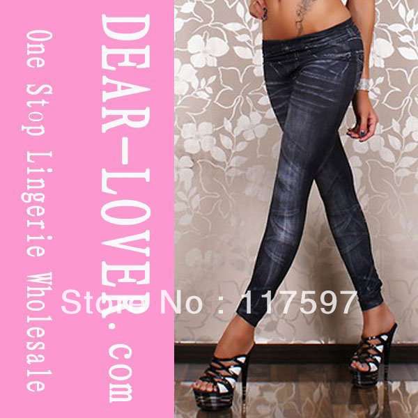 Fashion Jeggings Dark Blue LC7877-2+ Cheaper price + Free Shipping Cost + Fast Delivery