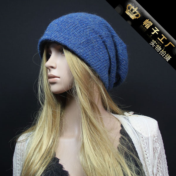 Fashion knitted hat women's autumn and winter pullover knitted hat winter bandanas millinery winter hat