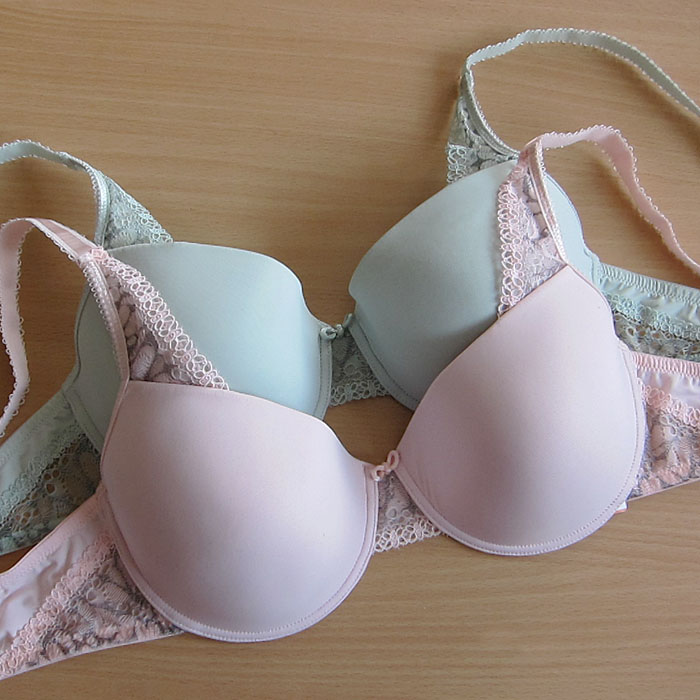 Fashion lace k3 huber glossy thin sponge bra 85c90cd