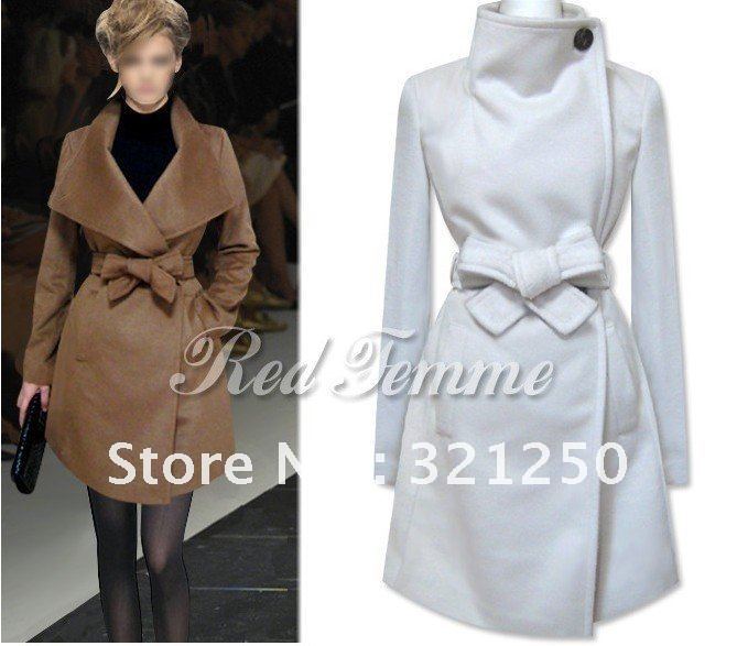 fashion ladies' coat,authentic wool coat jacket/wind coat , 1pcs Free shipping
