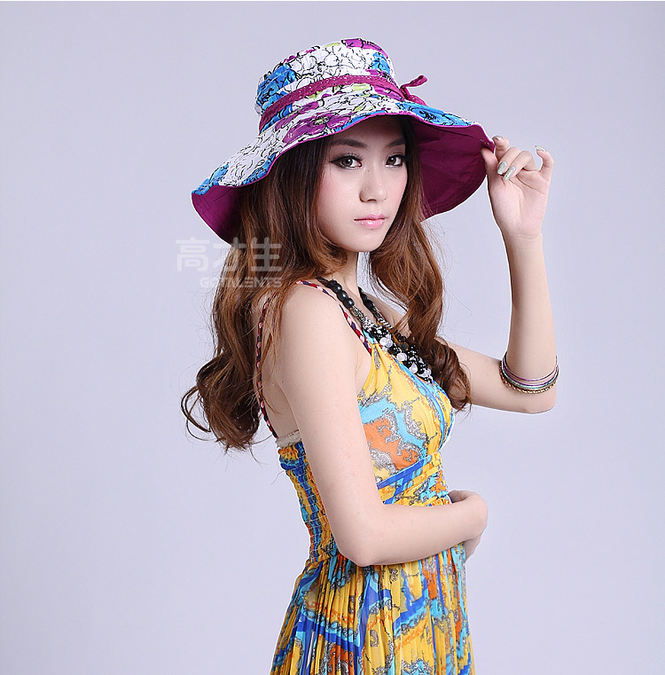 Fashion ladies' sun hats with blossom Touist Boat Hat with lace belt ornament sunscreen  hat women wide brim  fisher caps